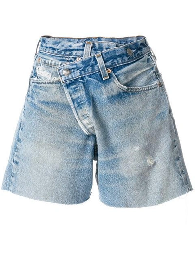 Shop R13 Crossover Refurbished Shorts - Blue