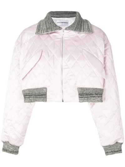 Shop Walk Of Shame Cropped Quilted Jacket - Pink