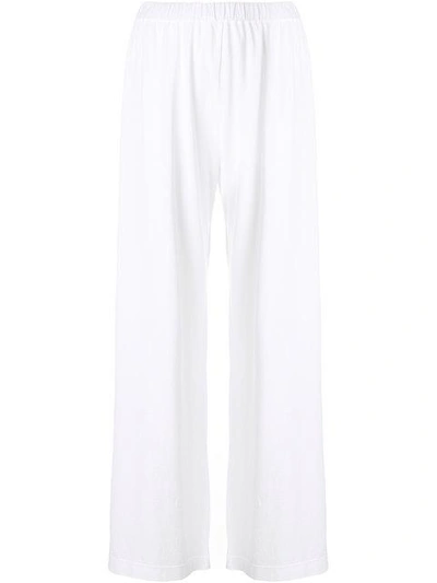 Shop Aspesi Elasticated Waist Trousers In White