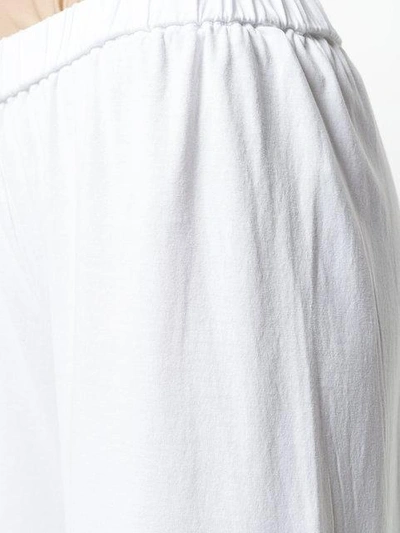 Shop Aspesi Elasticated Waist Trousers In White