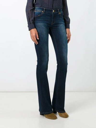 Shop Michael Michael Kors 'izzy' Bootcut Jeans In Blue