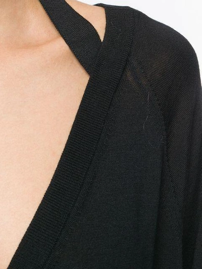 Shop Prada Cropped V-neck Cardigan - Black