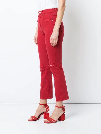 Shop Adaptation Cropped Trousers - Red