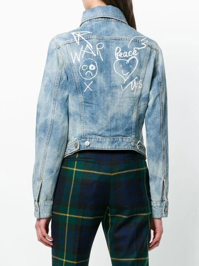 Shop Vivienne Westwood Anglomania Wave Denim Jacket