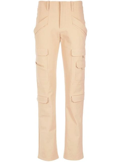 Shop Gloria Coelho Cargo Trousers In Neutrals