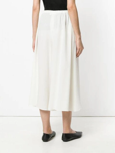 Shop Jil Sander High Waisted Culottes - White