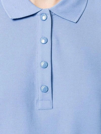 Shop Moncler Slim Fit Polo Shirt - Blue