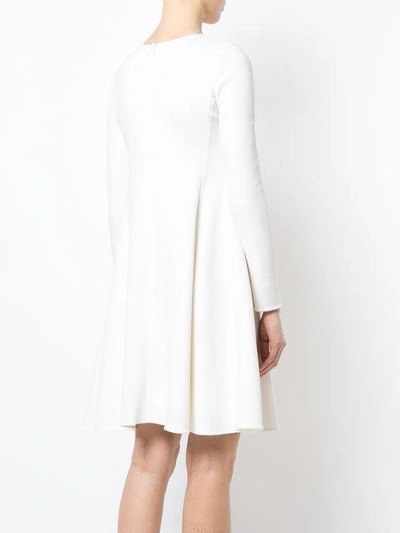 Shop Oscar De La Renta Swing Dress - White