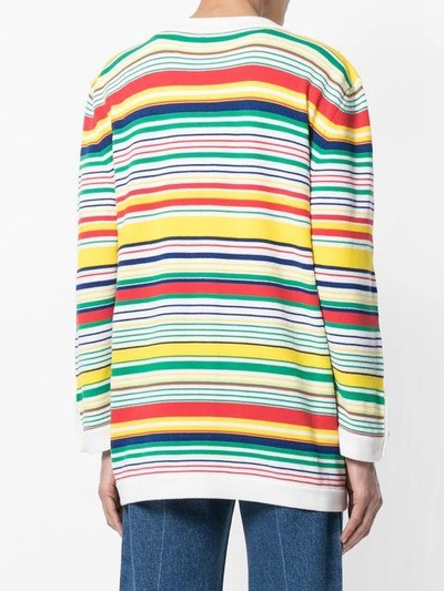 Loewe Striped Wool-blend Cardigan In Multi | ModeSens