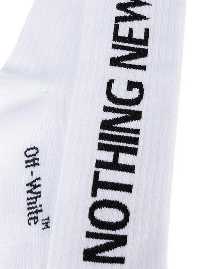 Shop Off-white White Nothing New Glitter Socks