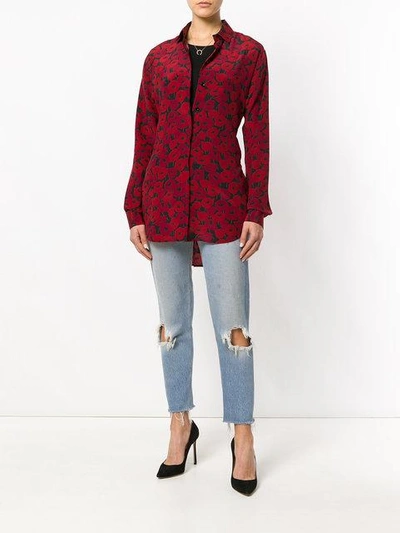 poppy print shirt