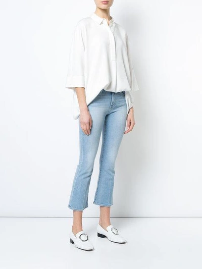 cropped bootcut jeans