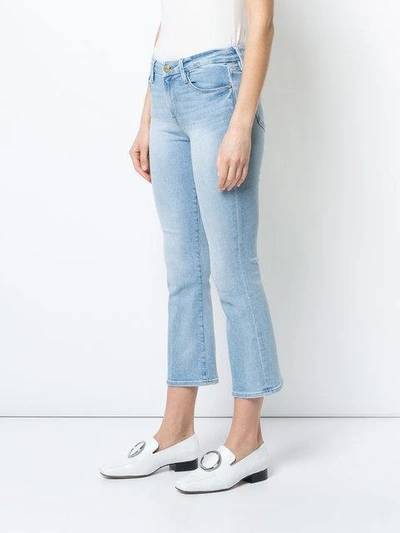 cropped bootcut jeans