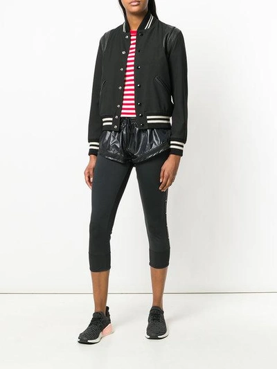 Shop Adidas By Stella Mccartney Recycled Runner Short Leggings In Black