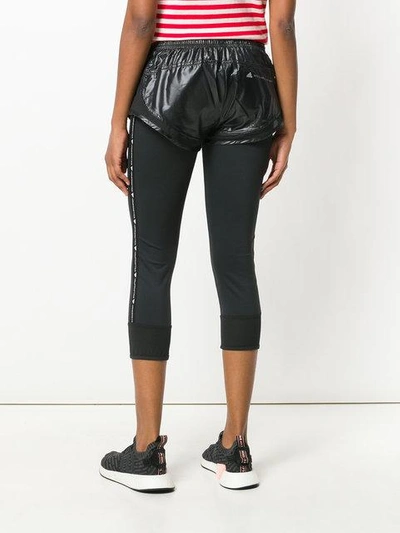 Shop Adidas By Stella Mccartney Recycled Runner Short Leggings In Black