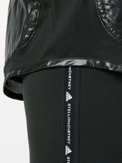 Shop Adidas By Stella Mccartney Recycled Runner Short Leggings In Black