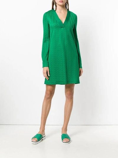 Shop Missoni V-neck Shift Dress - Green