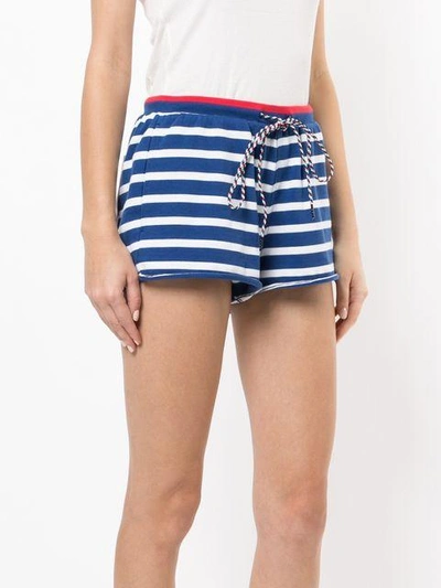 Shop The Upside Striped Shorts - Blue
