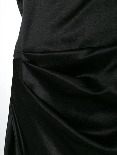 Shop Maguy De Chadirac One-shoulder Night Dress In Black