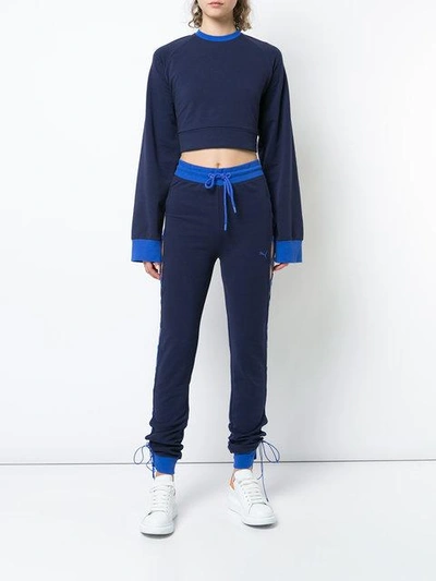 Shop Fenty X Puma Laced Sweatshirt - Blue