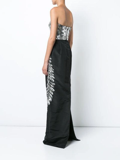 Shop Oscar De La Renta Sequinned Gown