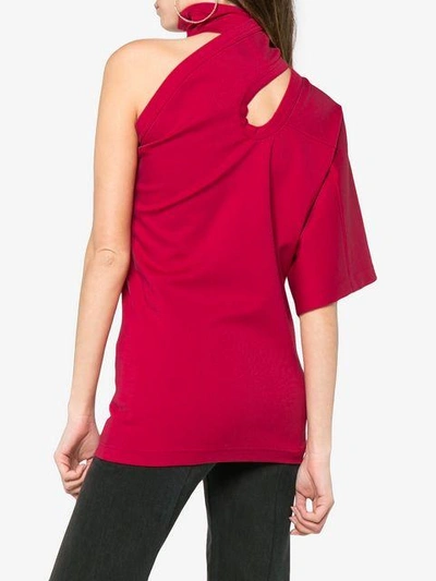Ambush Asymmetric Cut Out Top - Red In Red