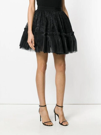 full lace pleated skirt