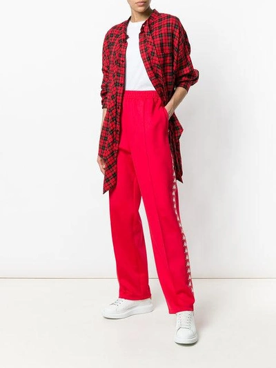 Shop Faith Connexion Kappa Track Trousers In Red