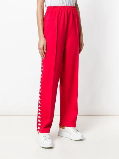 Shop Faith Connexion Kappa Track Trousers In Red