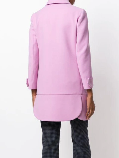 Shop Prada Single Breasted Coat In Pink