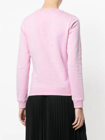 Shop Kenzo Embroidered Tiger Sweatshirt In Pink