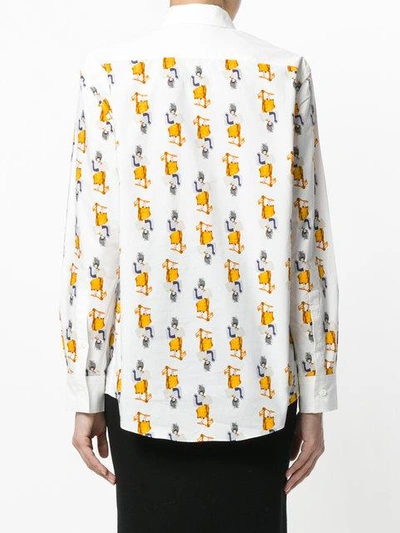 Shop Marni Printed Shirt - White