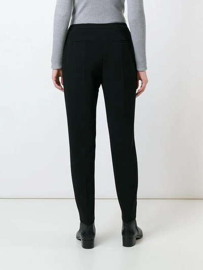 Shop Alexander Wang Tapered Trousers In Jet/003