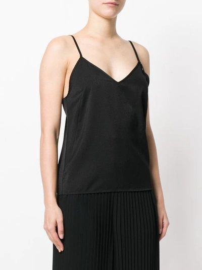 Shop Mm6 Maison Margiela V-neck Vest Top In Black