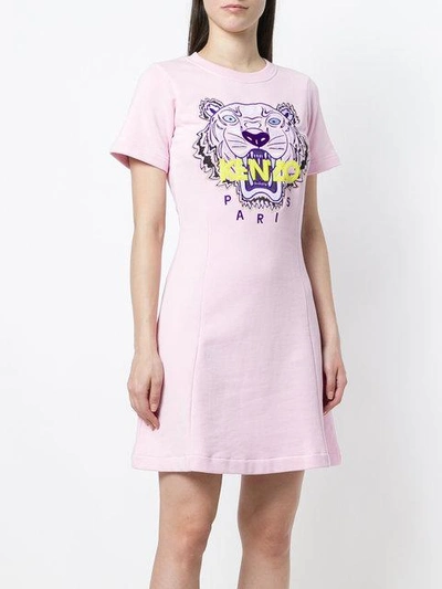 Shop Kenzo Tiger Sweatshirt Dress In 32
