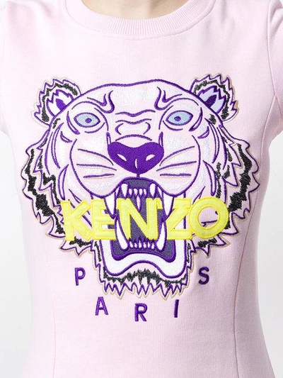 Shop Kenzo Tiger Sweatshirt Dress In 32