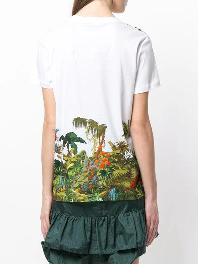 Shop Etro Jungle Print T-shirt - White