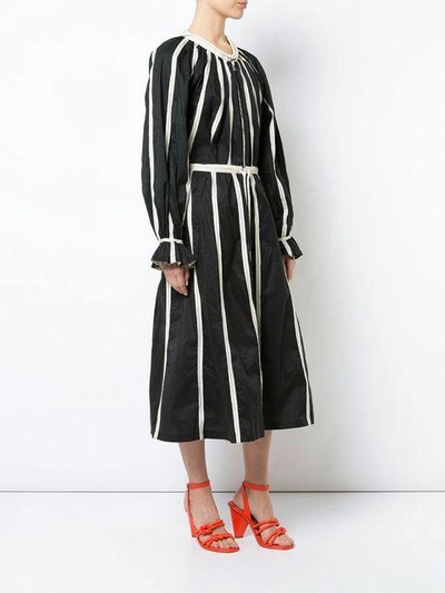 Shop Derek Lam Full Skirt With Drawstring Waist - Black
