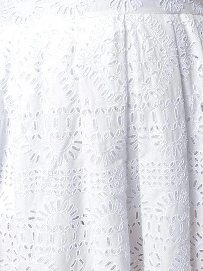 Shop Ermanno Scervino V-neck Flared Dress In White