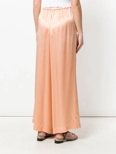 Shop Forte Forte Wide Leg Trousers In Pink