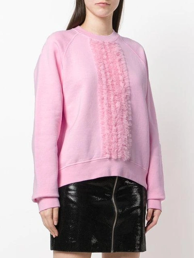 Shop Dsquared2 Ruffle Trimmed T In Pink