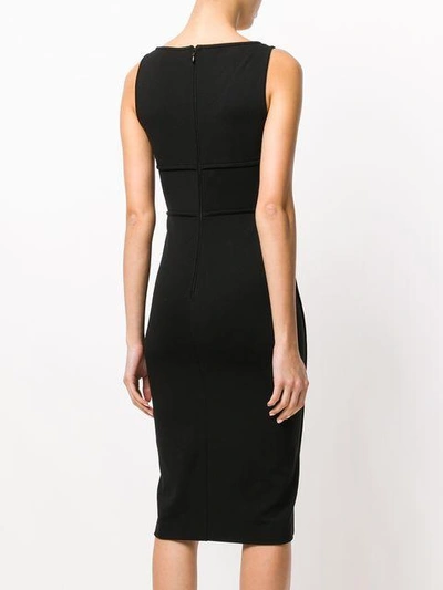 Shop Dsquared2 Fitted Plunge Dress In 900