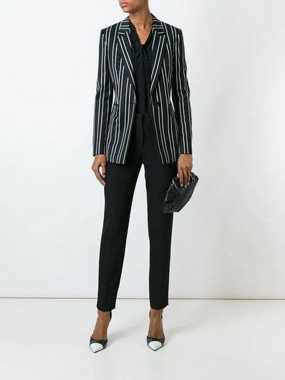 Shop Givenchy Tailored Trousers In Black