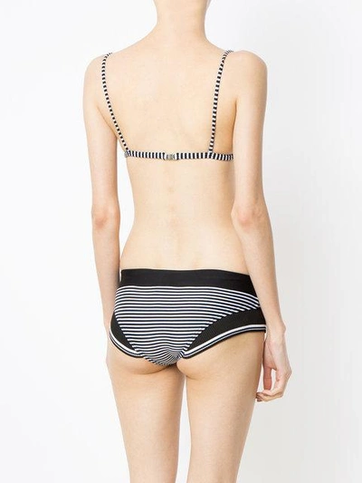 Shop Amir Slama Ribbed Trim Bikini Set In Black