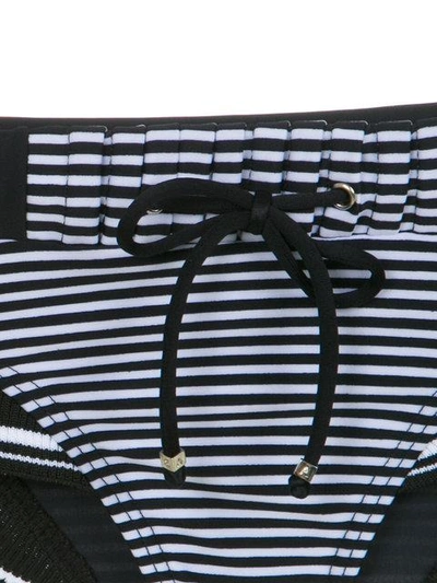 Shop Amir Slama Ribbed Trim Bikini Set In Black