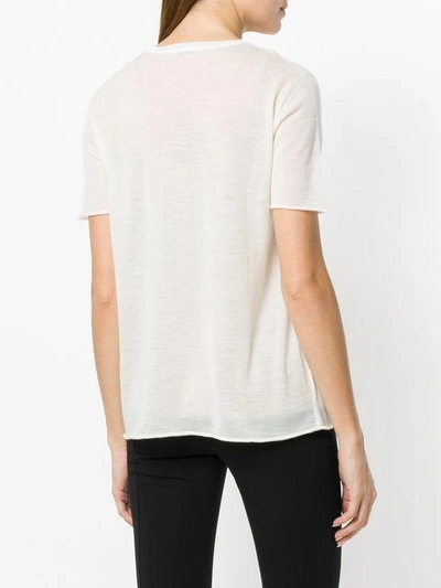 Shop Joseph Cashmere Fine Knit Top - Neutrals