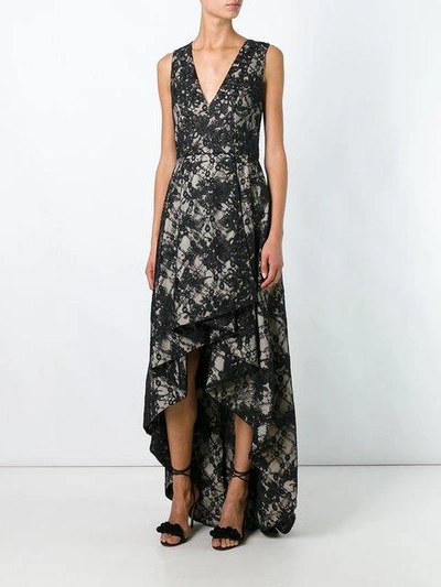 Alice And Olivia V Neck High Low Dress