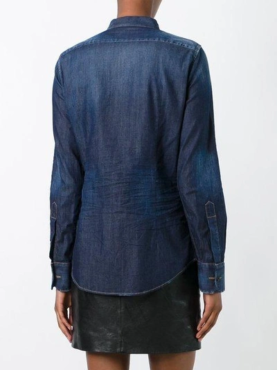 Shop Dsquared2 'china Tux' Shirt In Blue