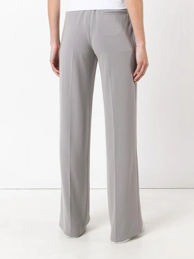 Shop Alberto Biani Wide Leg Trousers In Grey
