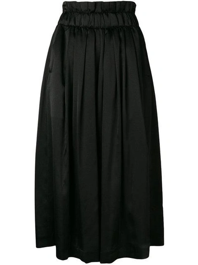 Shop Comme Des Garçons Noir Kei Ninomiya Gathered Culottes - Black